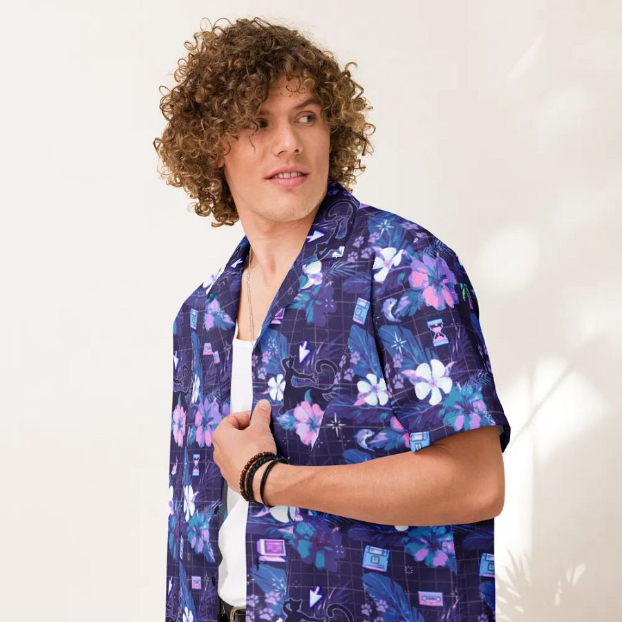 VapTAURwave Hawaiian Button-up Shirt product image (7)
