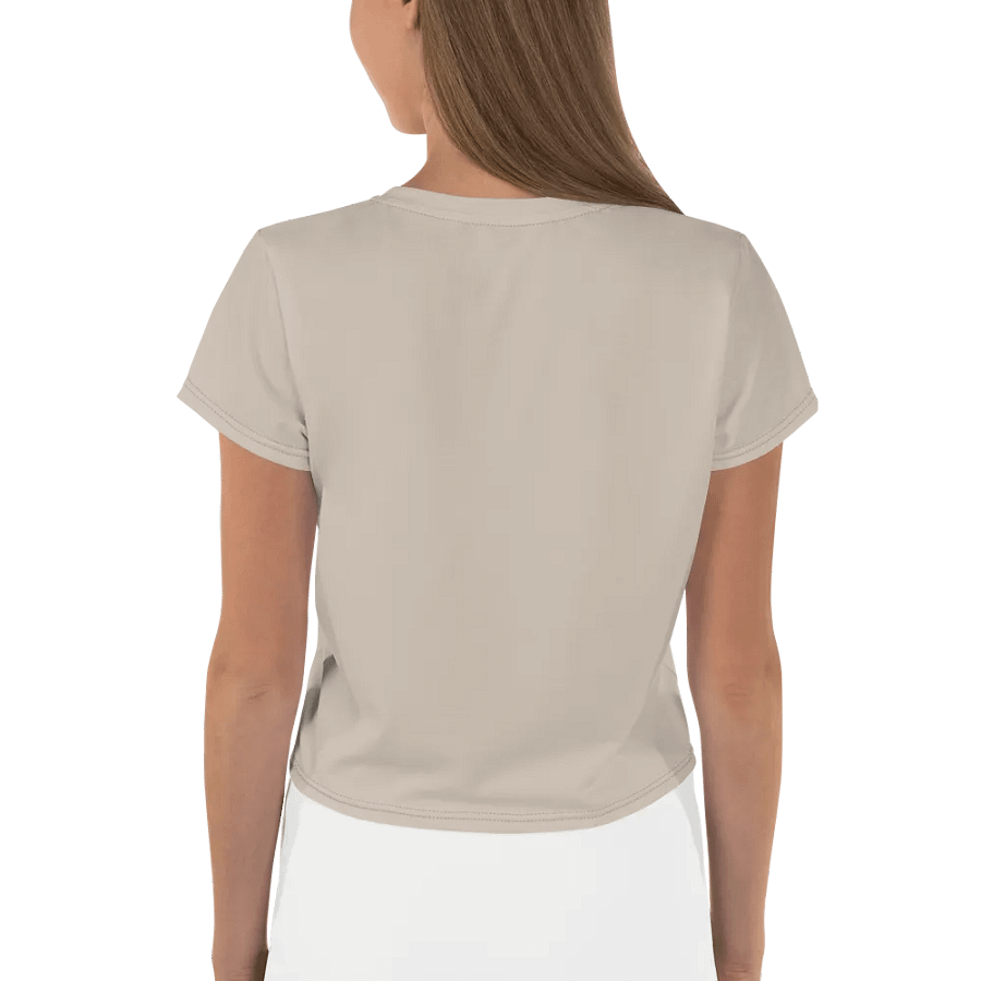 Faith It Custom Design Beige Crop Tee product image (2)