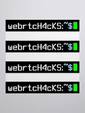 webrtcHacks stickers - 3
