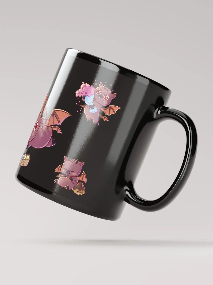 Mr Wawa & Tutzi Black Glossy Mug product image (3)