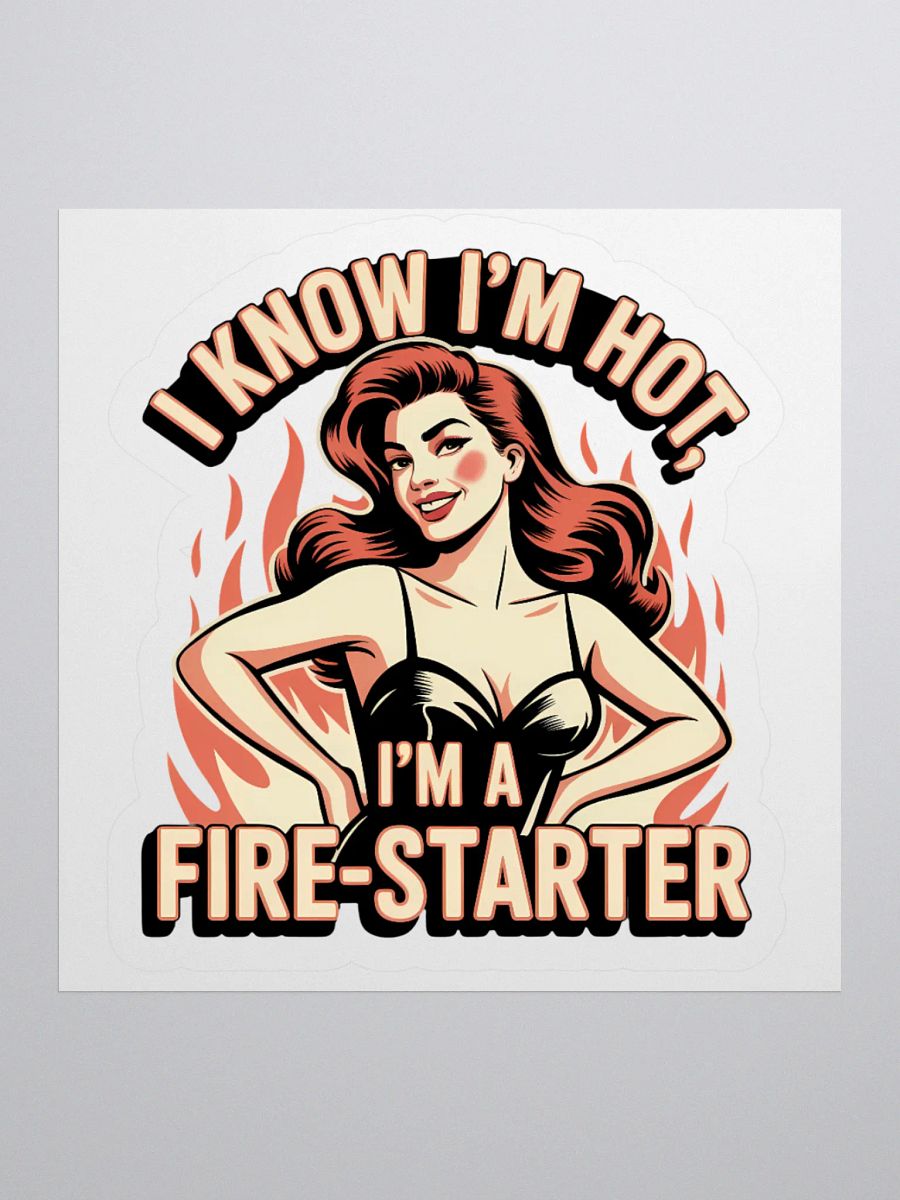 I know I'm Hot Human Design Manifestor Women Sticker product image (2)