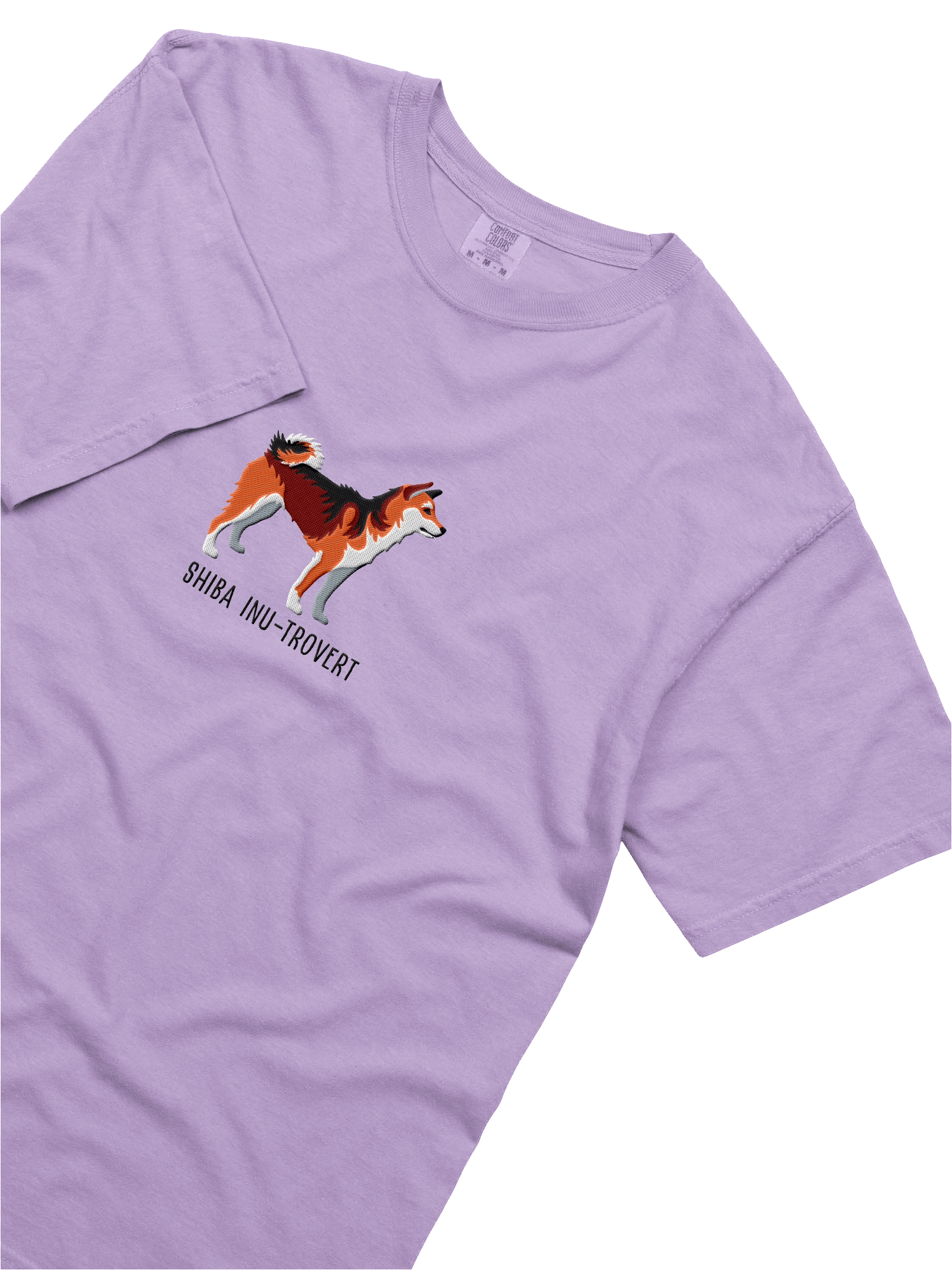 Shiba Inu-trovert T-Shirt(Embroidered) of a Shiba Inu(Sesame) product image (35)