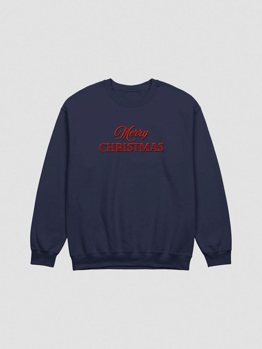 Festive Merry Christmas Embroidery Crewneck product image (2)