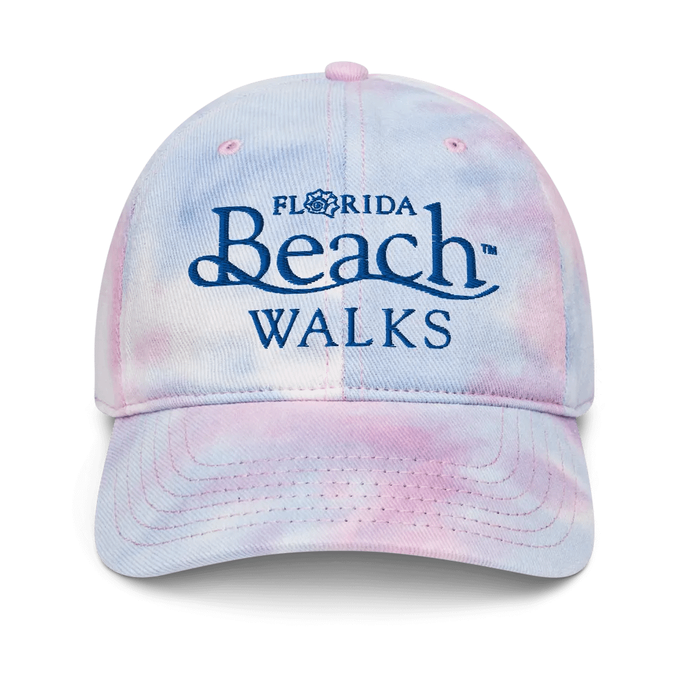 FBW Blue Embroidered Logo Tie-Dye Hat: Front & Back Design product image (1)