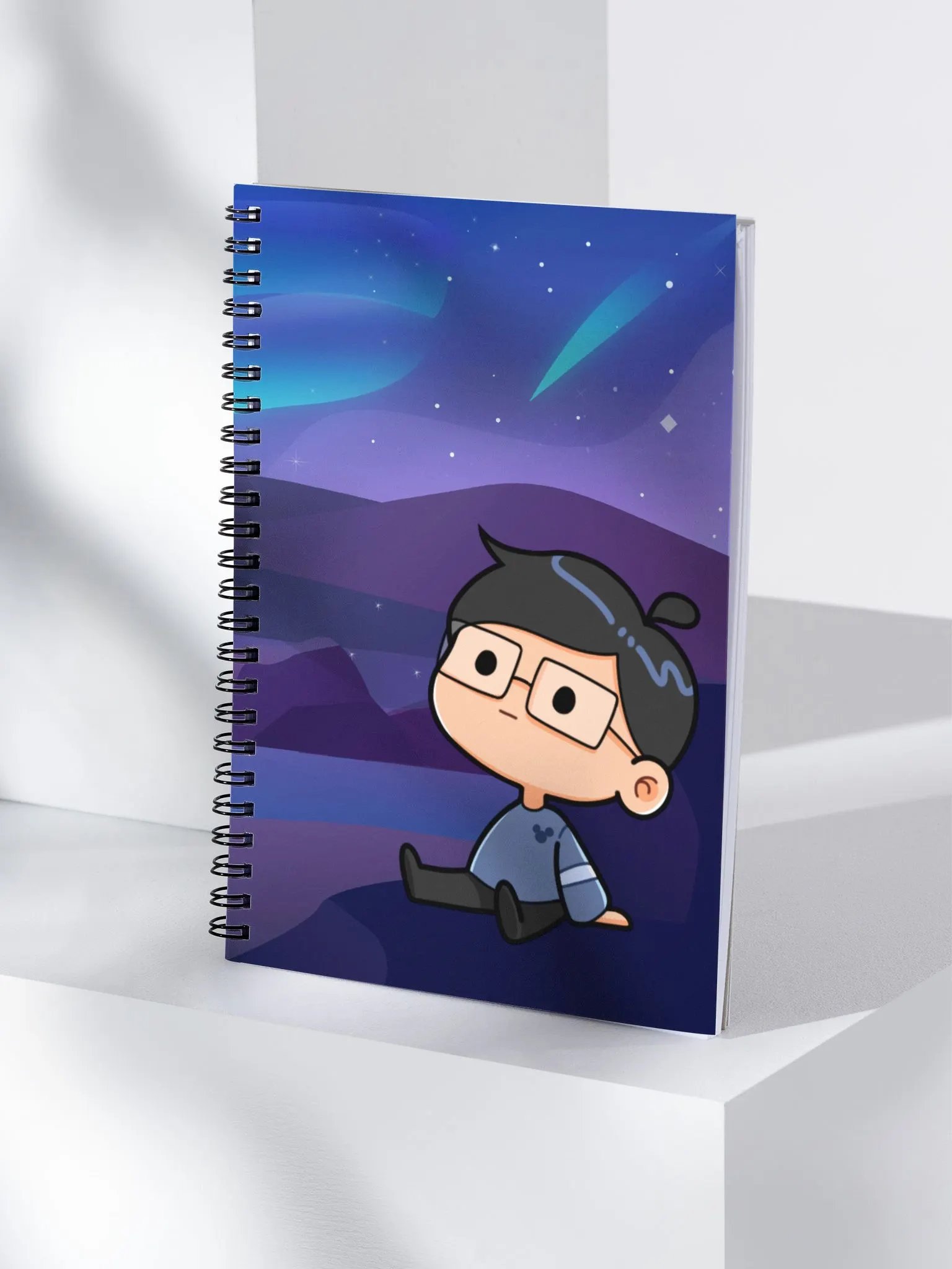 Starry Night Spiral Notebook product image (4)