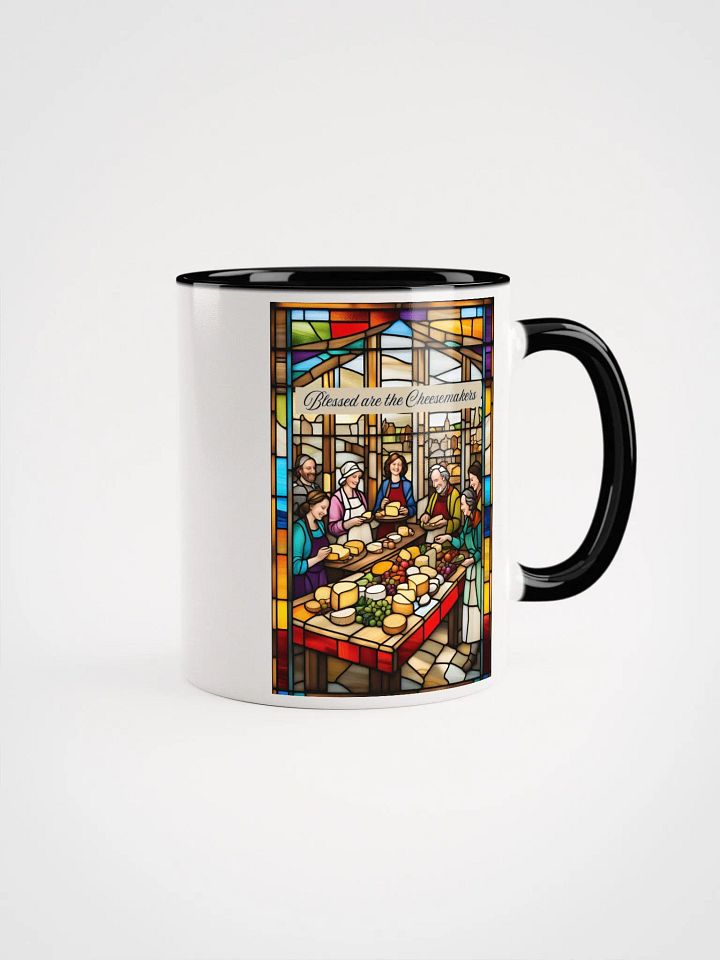 Blessed are the Cheesemakers Stained Glass Mug #03 product image (1)