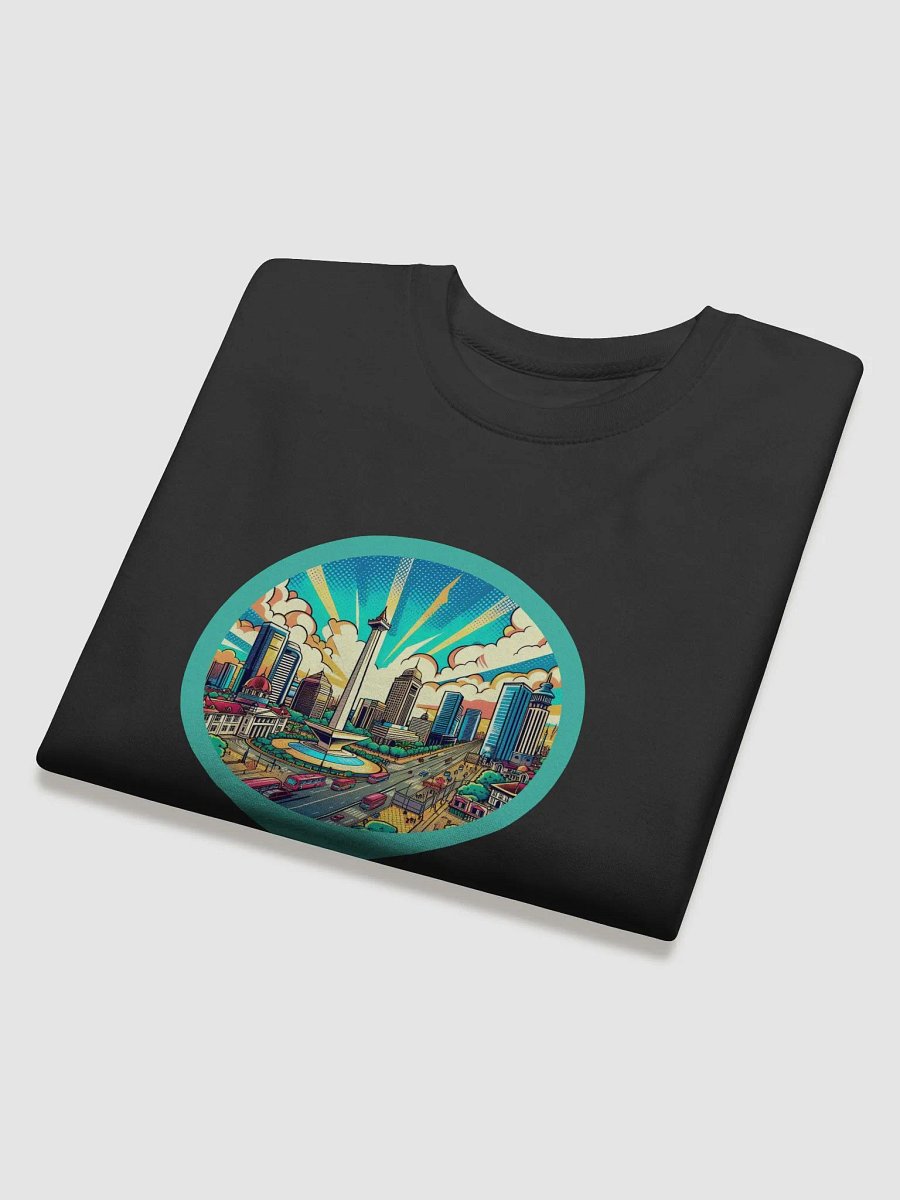 Cityscape Map Pin Premium Sweatshirt | AI Design Jakarta city product image (4)