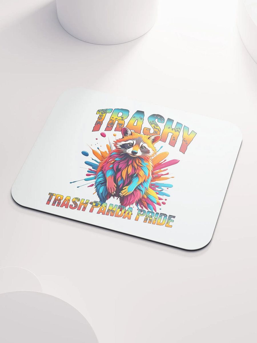 Trashy Trash Panda Pride Raccoon Mouse Pad product image (3)