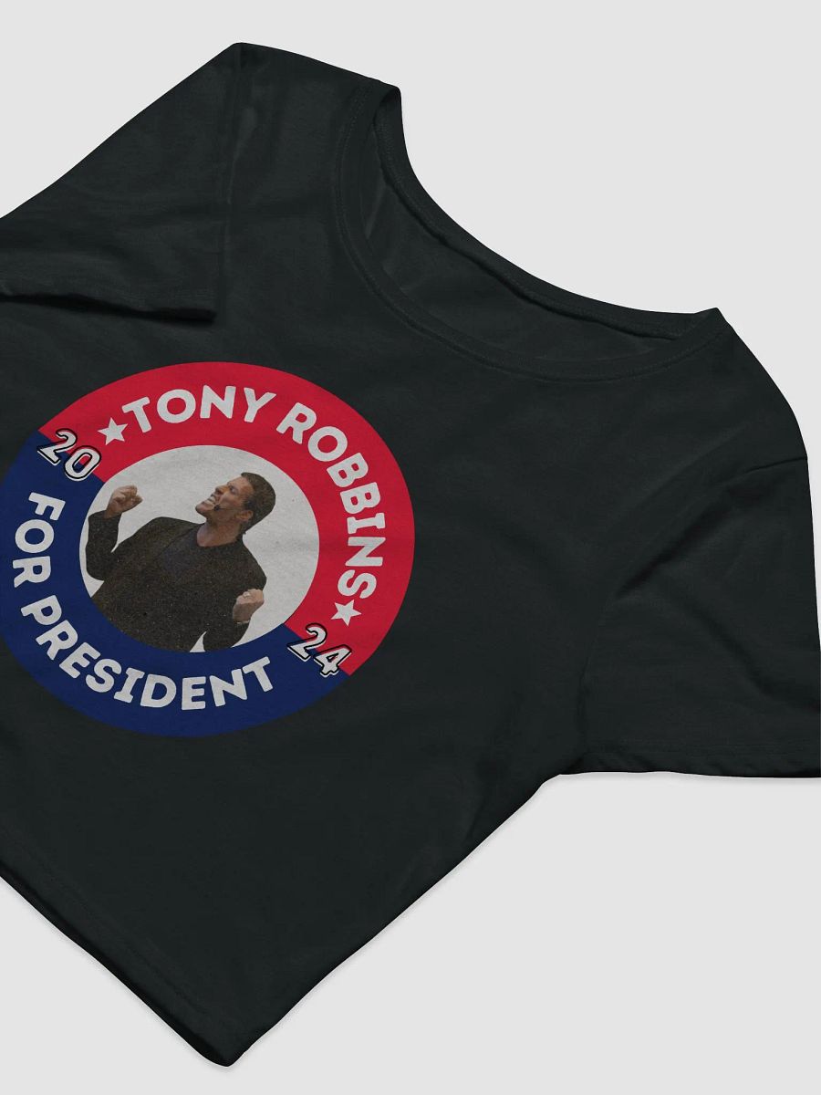 Tony Robbins for President 2024 Campaign Button Bella+Canvas Women's Crop Baby Tee product image (5)