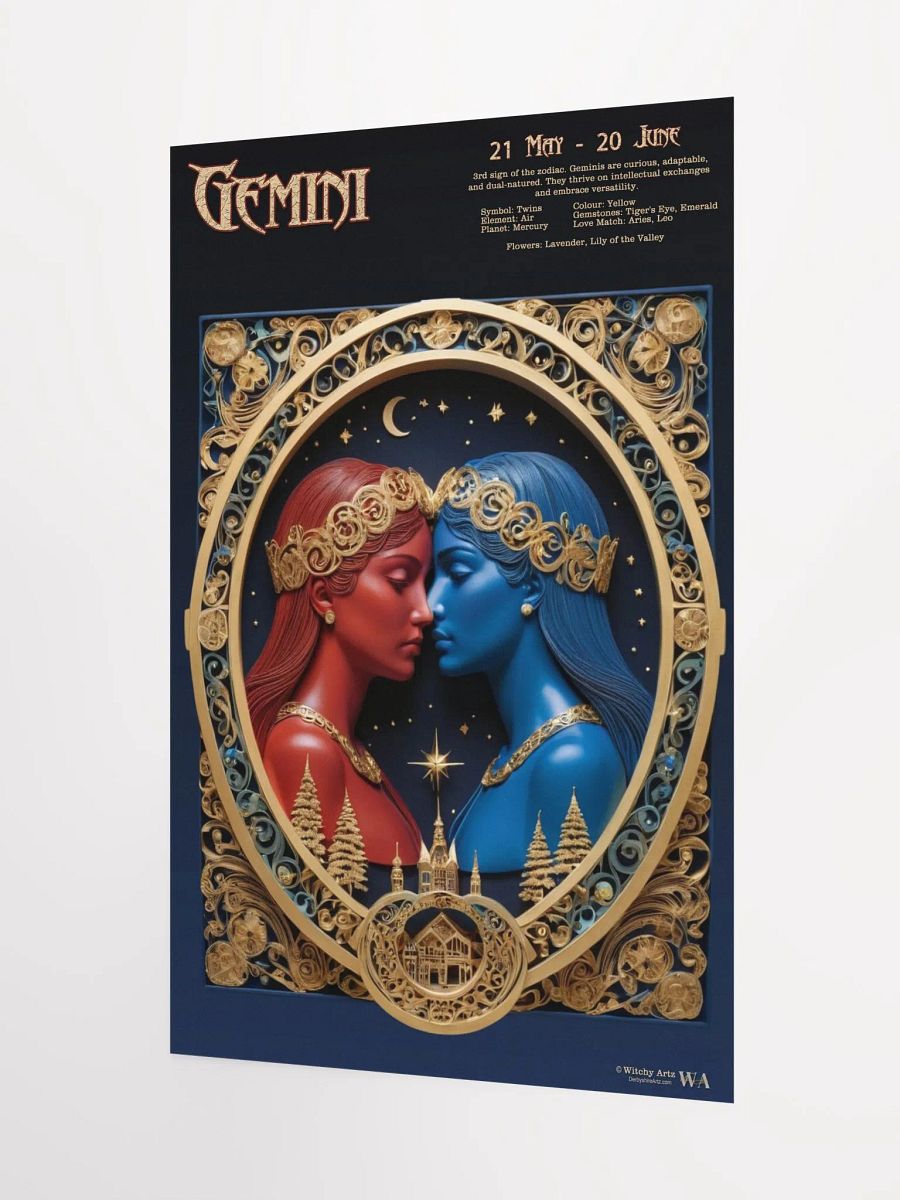 Western Zodiac Poster - GEMINI product image (3)