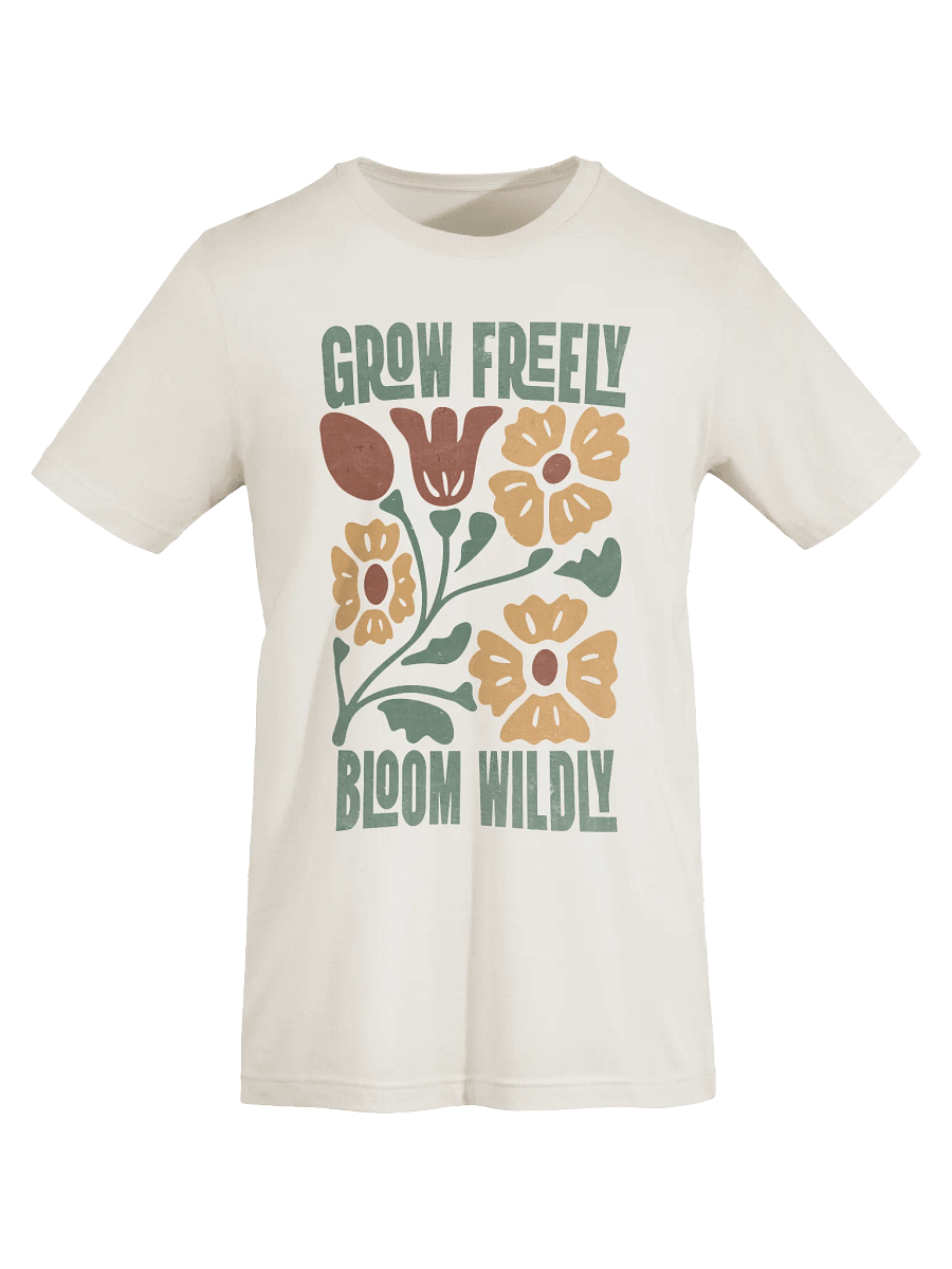 Vintage Floral Grow Freely Signature Unisex T-Shirt product image (21)