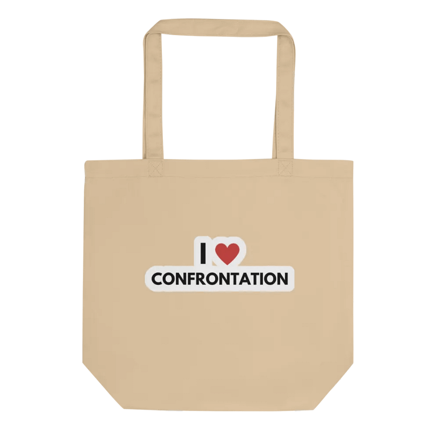 I <3 CONFRONTATION (bubble design) tote bag product image (1)