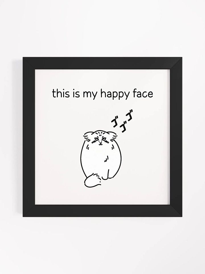 This Is My Happy Face - Framed Print product image (3)