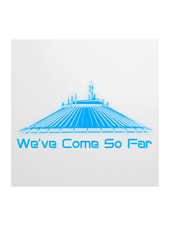 Space Mountain: We've Come So Far - Kiss Cut Stickerss product image (2)