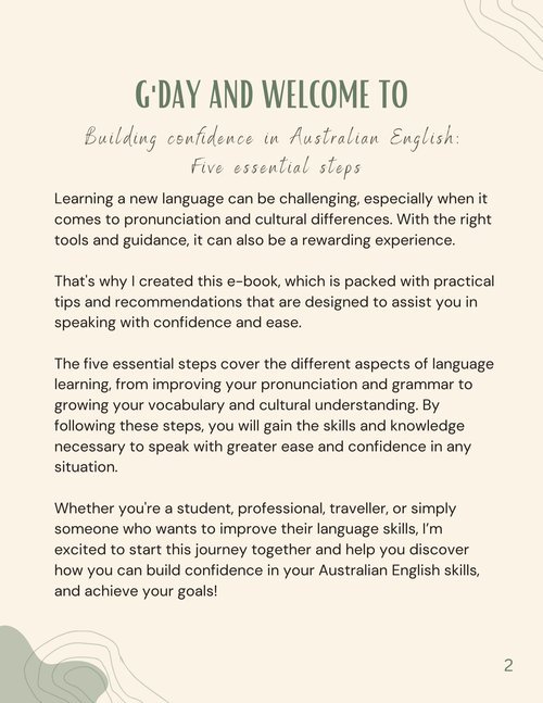 Building Confidence in Australian English: Five Essential Steps product image (2)
