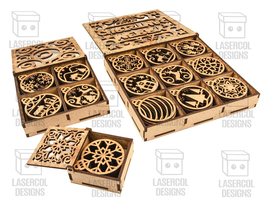 Small Ornaments Boxes - Laser Cut Files product image (5)
