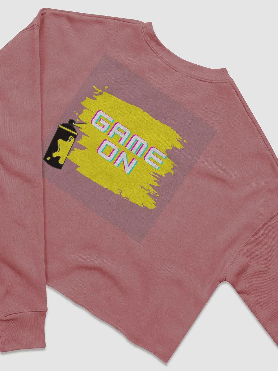 GAME ON warm fleece crop sweatshirt product image (4)