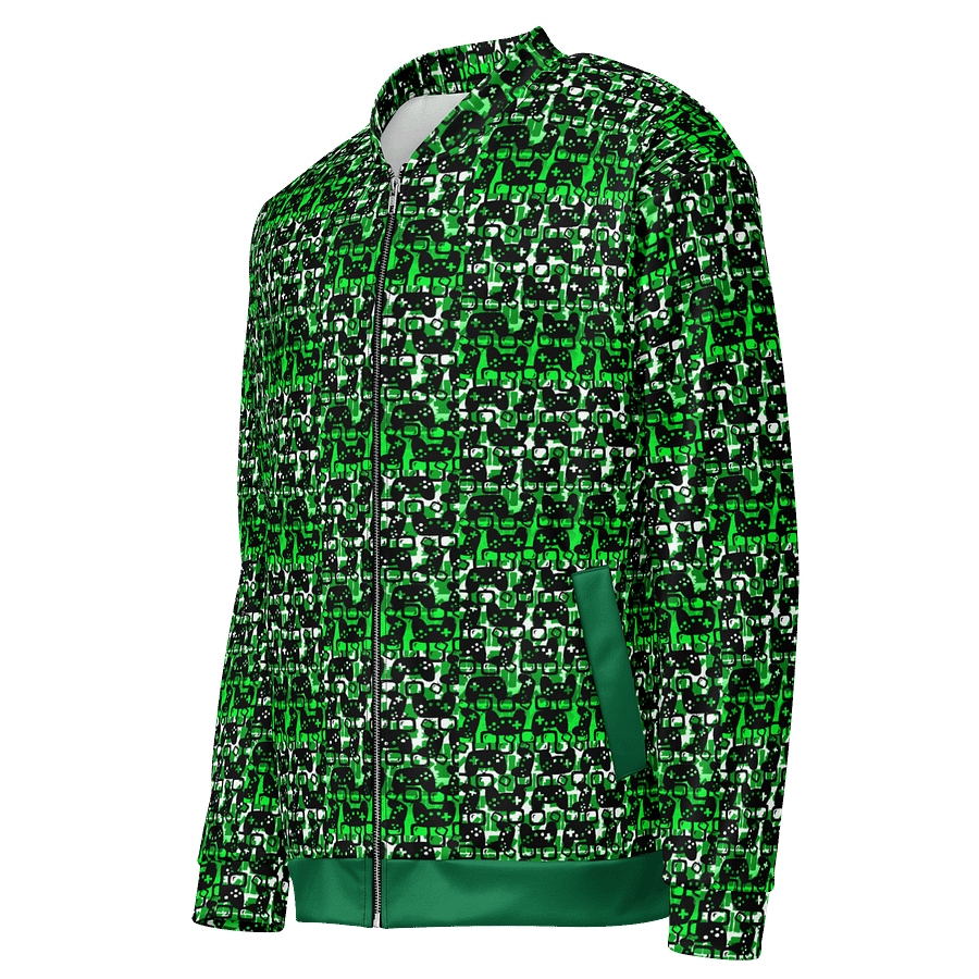 Story Lover Unisex Bomber Jacket (Green and Black) product image (3)