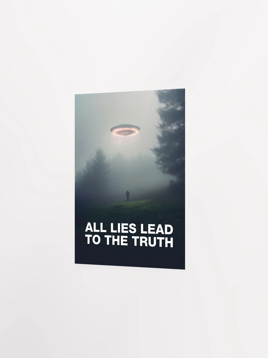 All Lies Lead to the Truth/The X-Files poster, S05E01 1997 — sci-fi poster, movie art, I want to believe poster, space print, aliens wall decor product image (7)