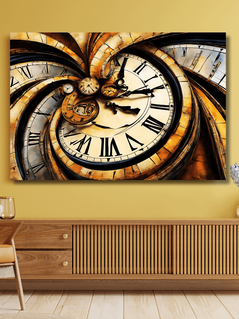 Time Confusion-8 | Canvas Artistic Wall Painting product image (4)