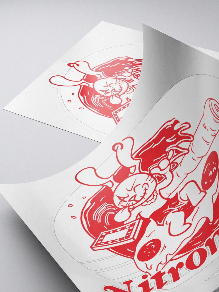 Weirder Stuff Collection - Surfer-Hare Pizza Kiss Cut Sticker product image (5)