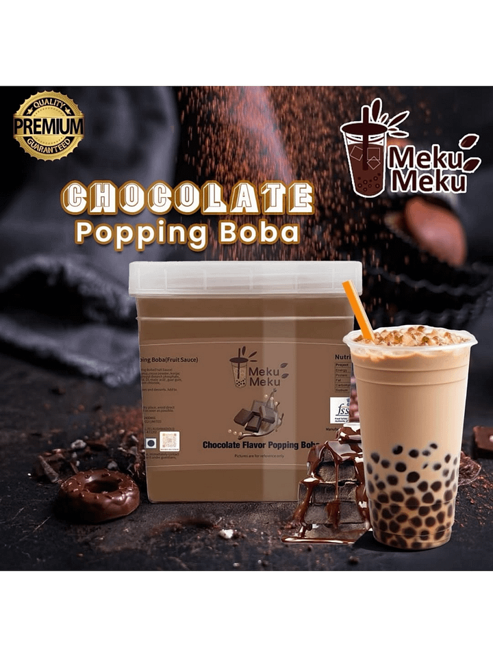 Chocolate Popping Boba Crystals Delicious Flavour product image (1)