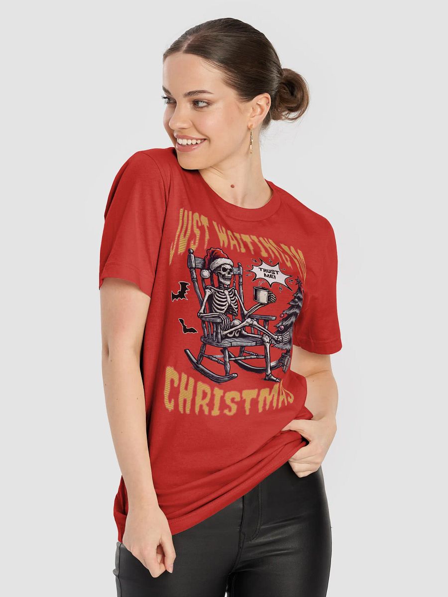 Just Waiting For Christmas Santa's Skeleton T-Shirt product image (23)