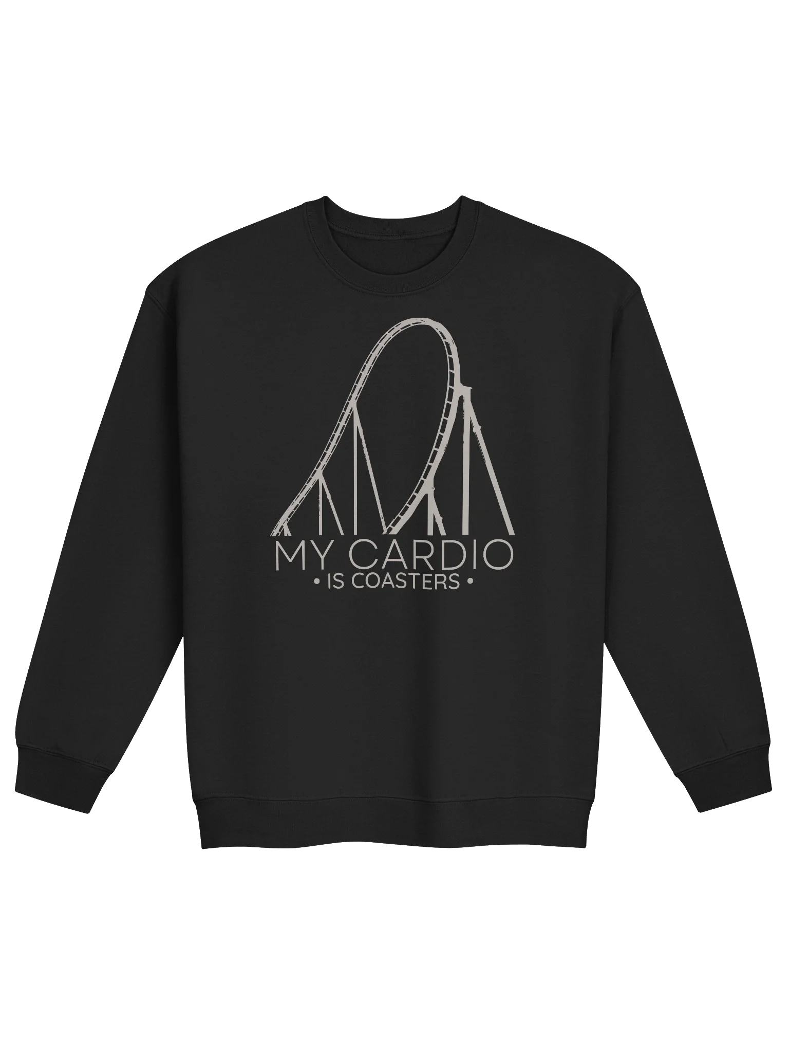 My Cardio Roller Coaster Sweatshirt – Funny Thrill Seeker Gift product image (1)