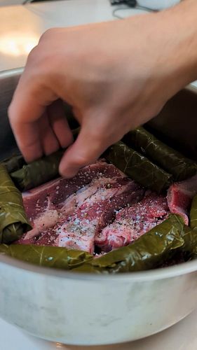 Palestinian stuffed grape leaves #grapeleaves #palestine #palestinianfood #palestinian #easyrecipes #easyrecipesathome #cooki...
