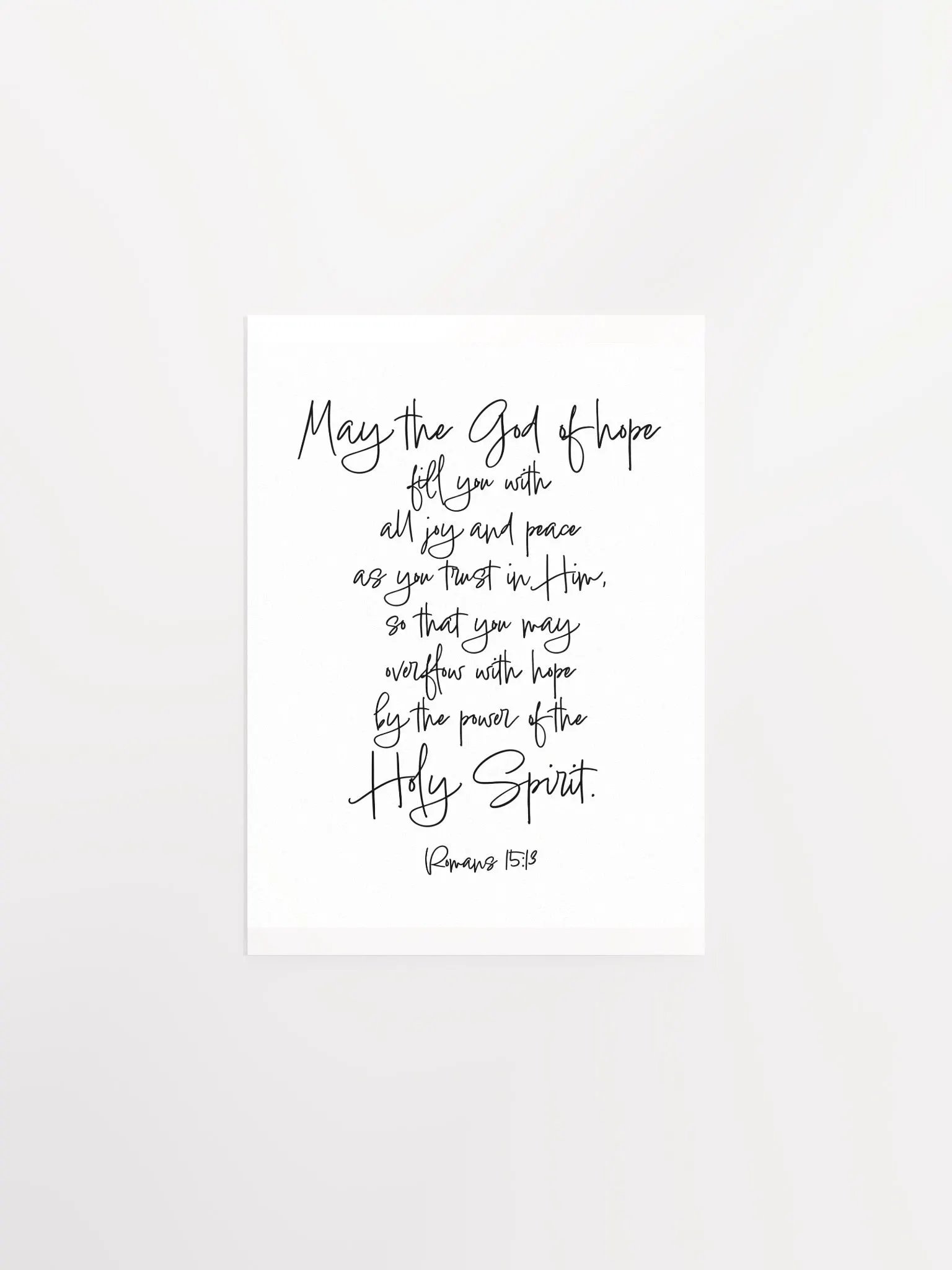 May the God of Hope Fill You with Joy and Peace - Print product image (1)