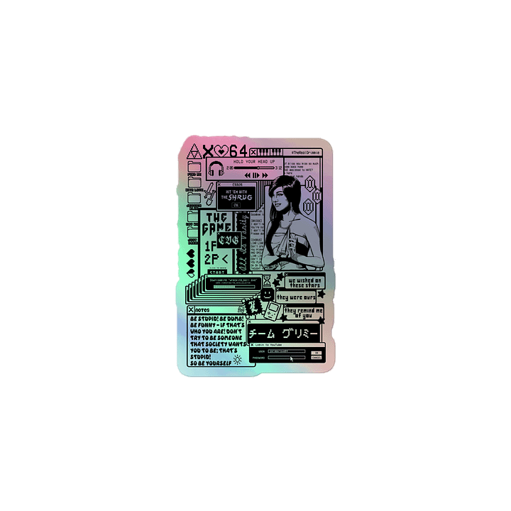 Grimmie Pop Up Holographic Sticker product image (1)