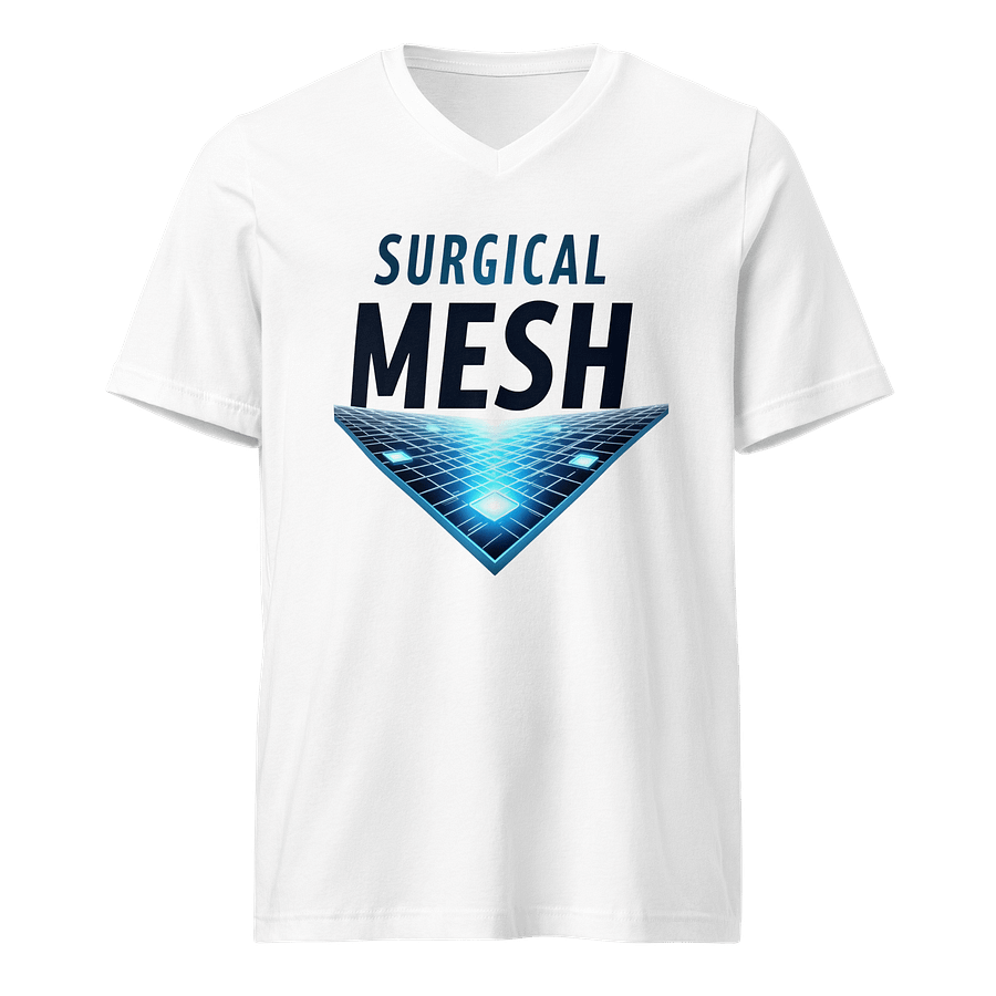 Futuristic Mesh Glow V-Neck Tee product image (1)