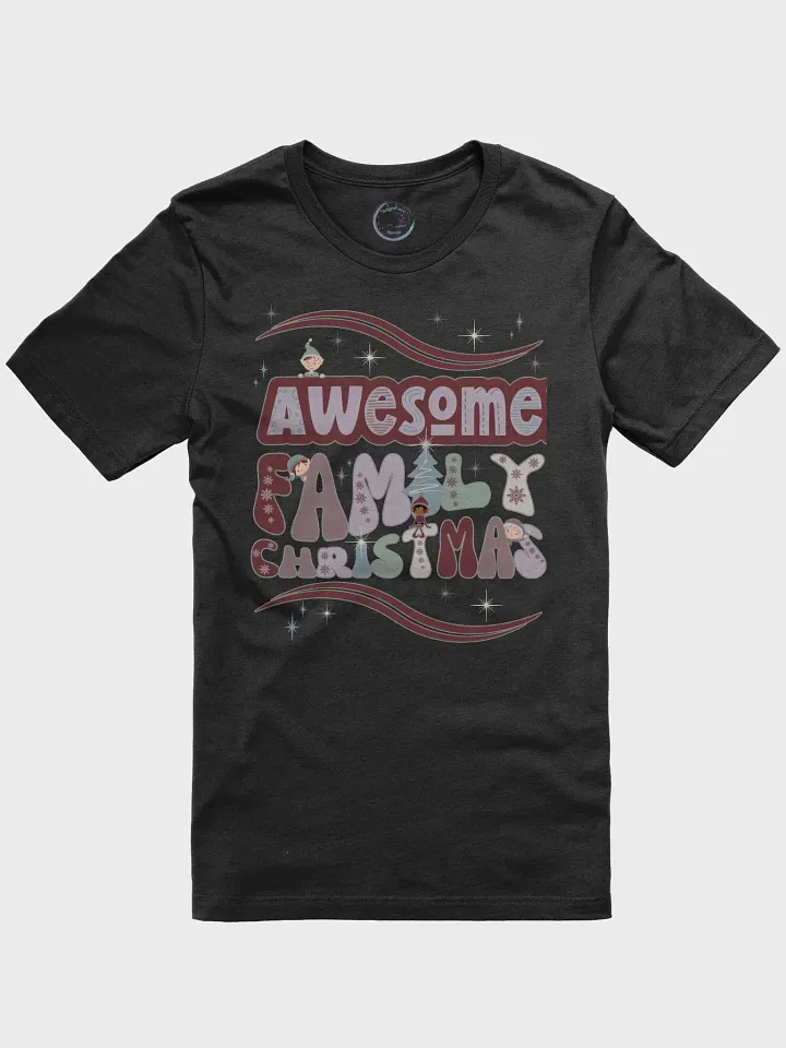 Fun Boho Awesome Family Christmas Tee product image (2)