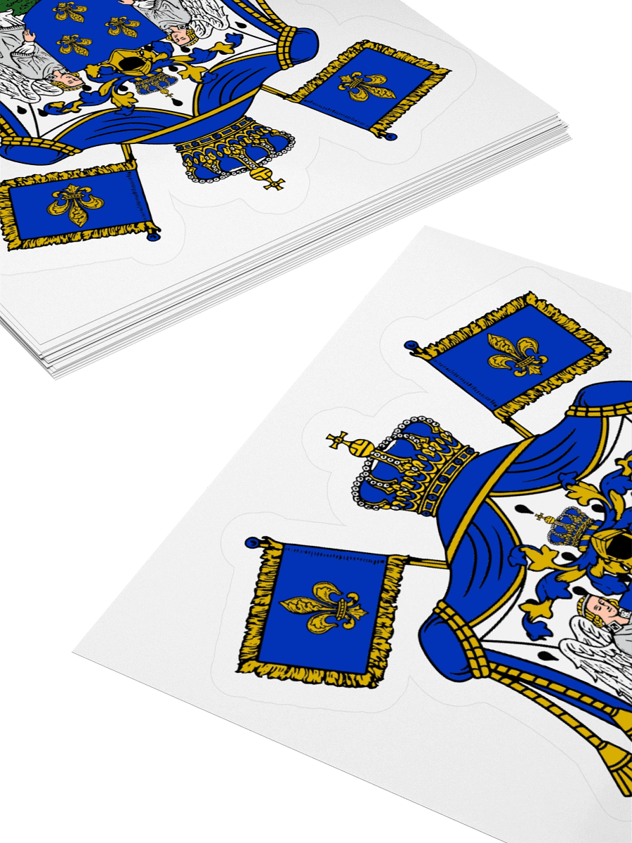 French Royal Coat of Arms Kiss Cut Sticker product image (4)