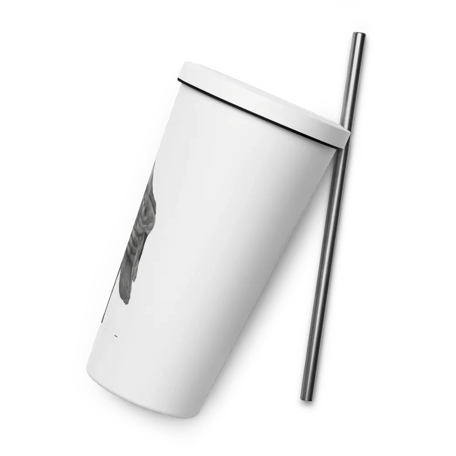 Barn Owl Drawing Straw Cup product image (8)