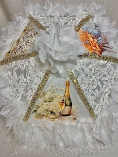 Custom White Wedding Parasol product image (2)