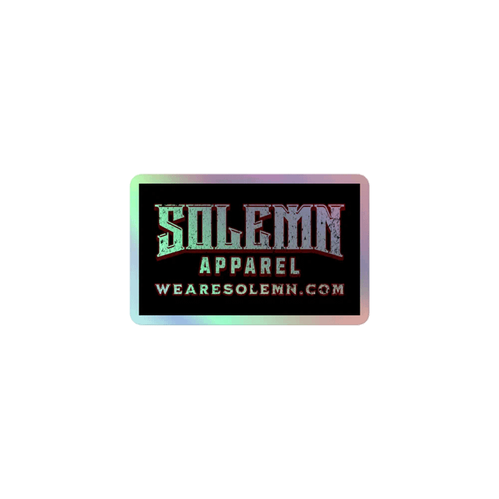 Solemn Holographic Stickers product image (1)