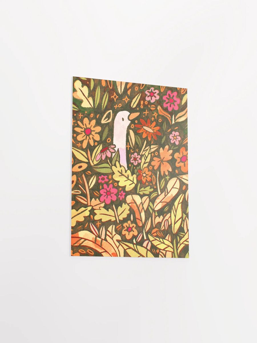 Goose in Flowers Print product image (4)