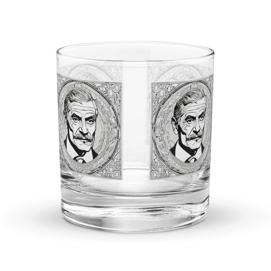 Gentleman's Portrait Etched Rocks Glass product image (1)