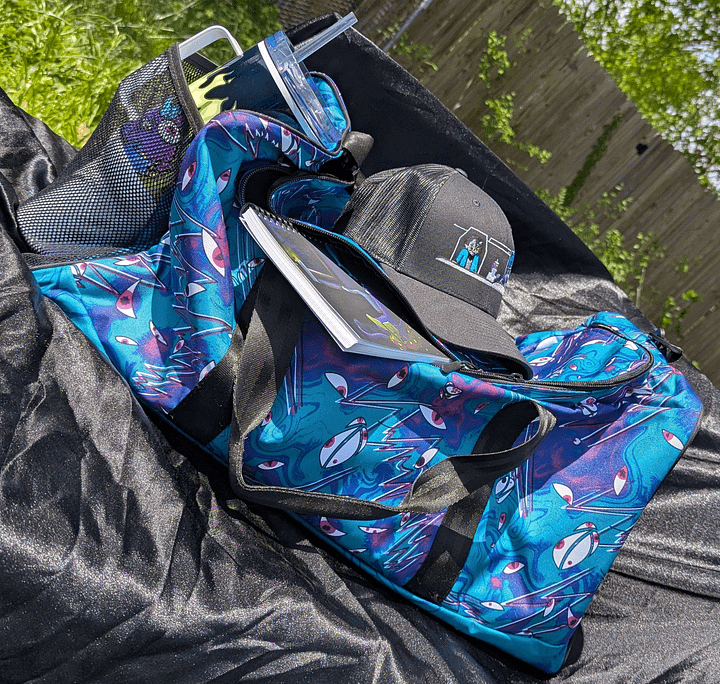 Eyes and Lightning Magic Duffle Bag (Overdose Colours) product image (1)
