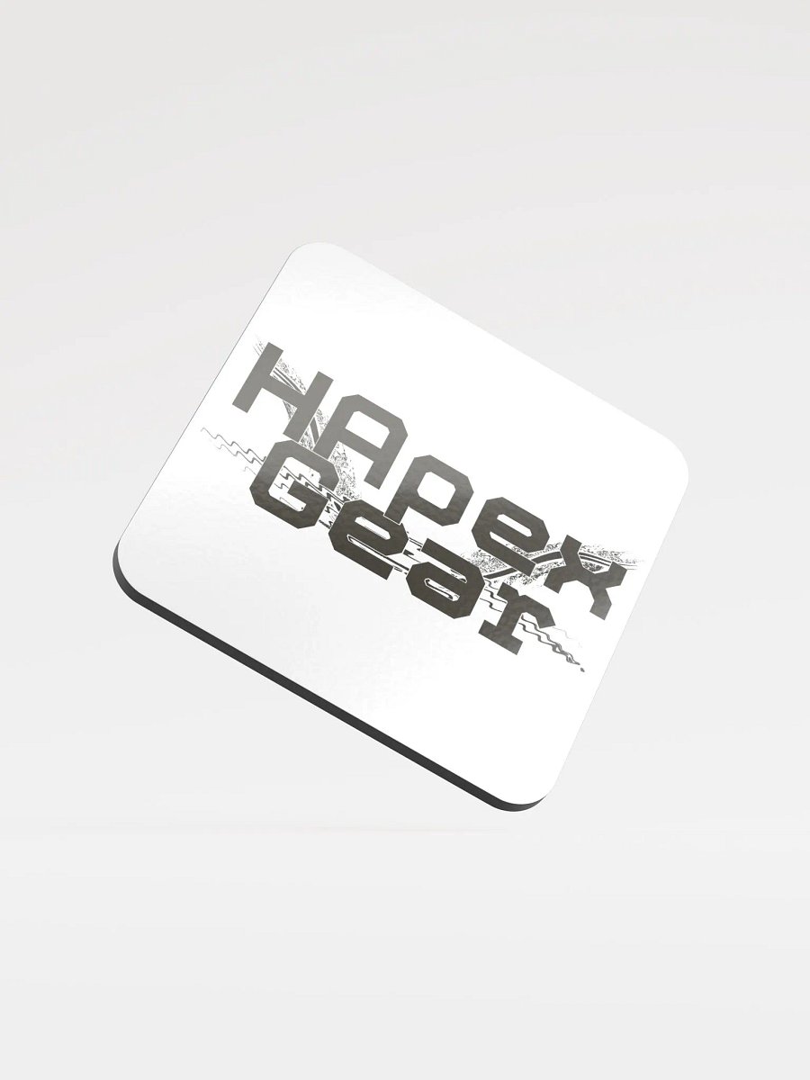 Black HApex Gear Black Logo Glossed Cork Coaster by Allcolor product image (1)