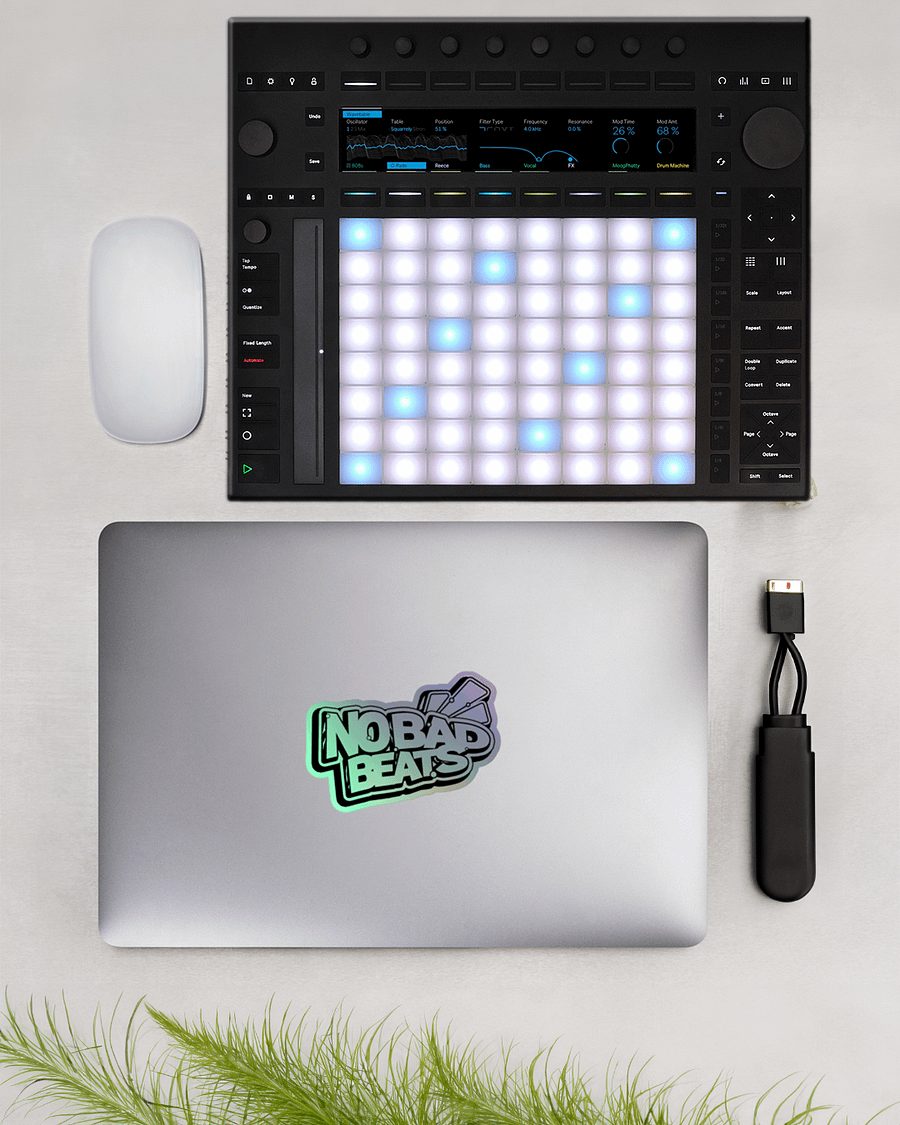 NO BAD BEATS LOGO HOLO STICKER product image (3)