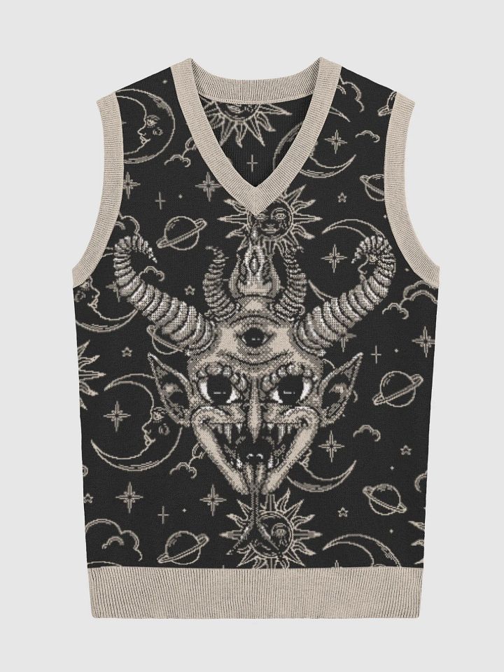 Oni Goblin Knit Vest - Celestial Style & Fierce Detail product image (1)