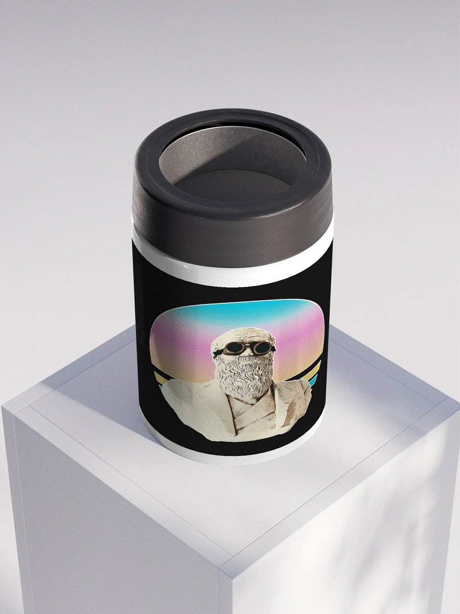 Darwinism Stainless Steel Koozie Black product image (4)