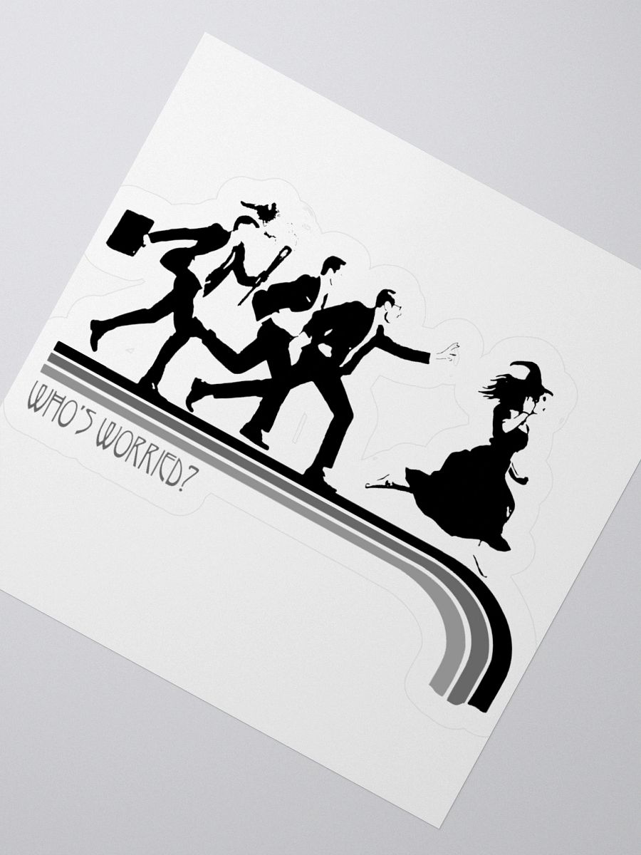 Who's Worried Kiss Cut Stickers product image (4)