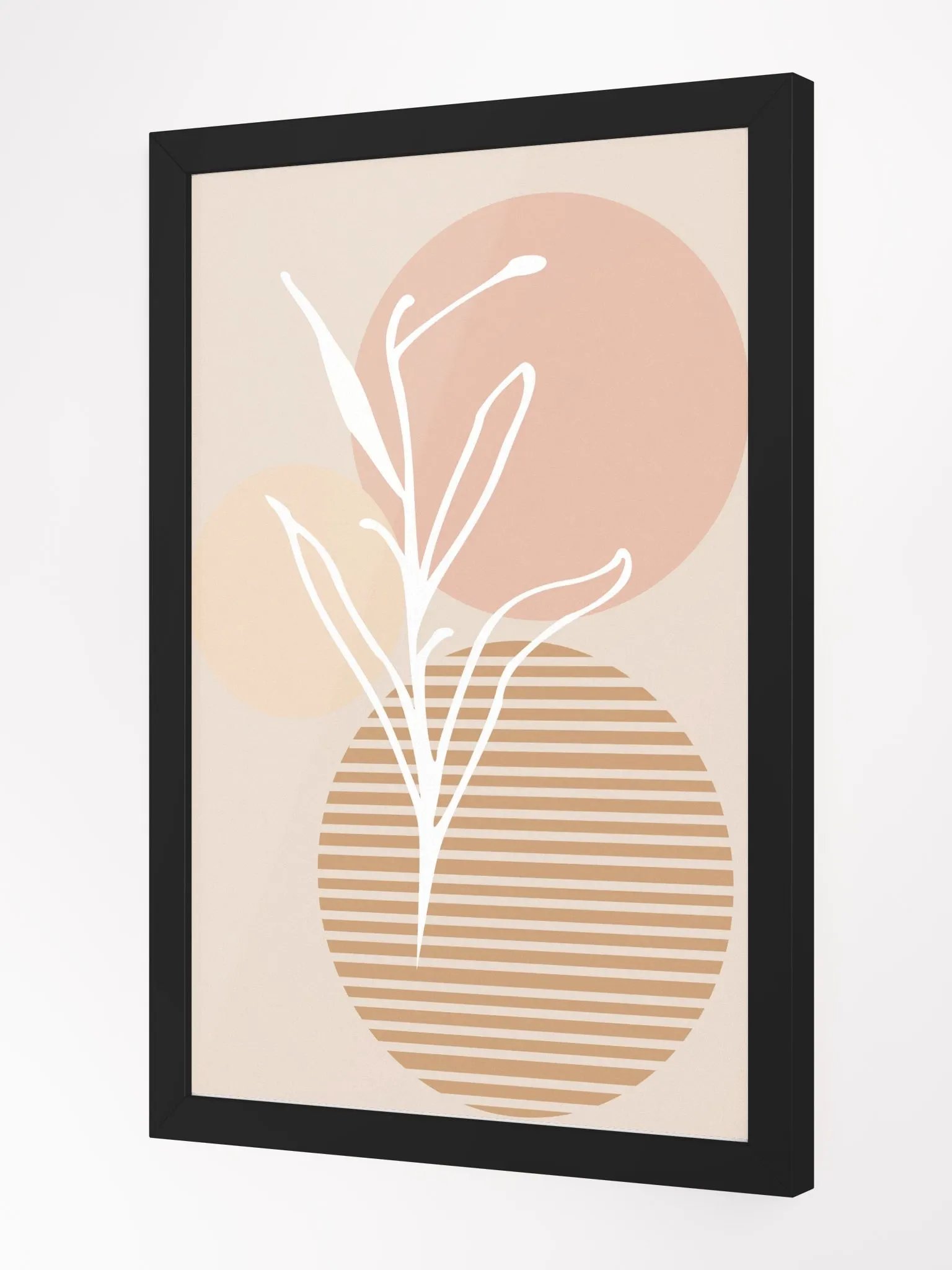Abstract Botanical Circles Framed Poster product image (7)