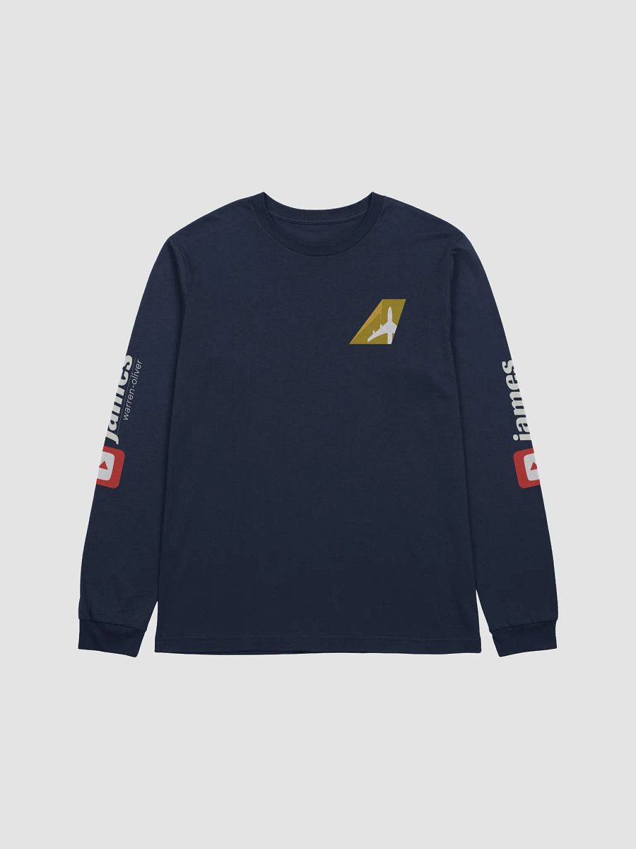 💤 First Class Pyjama Long Sleeve Top (Navy) - Two-Tone Gold Tailfin product image (1)