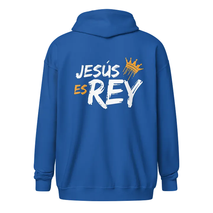Sudadera Unisex con Capucha y Cremallera | Jesús es Rey product image (1)