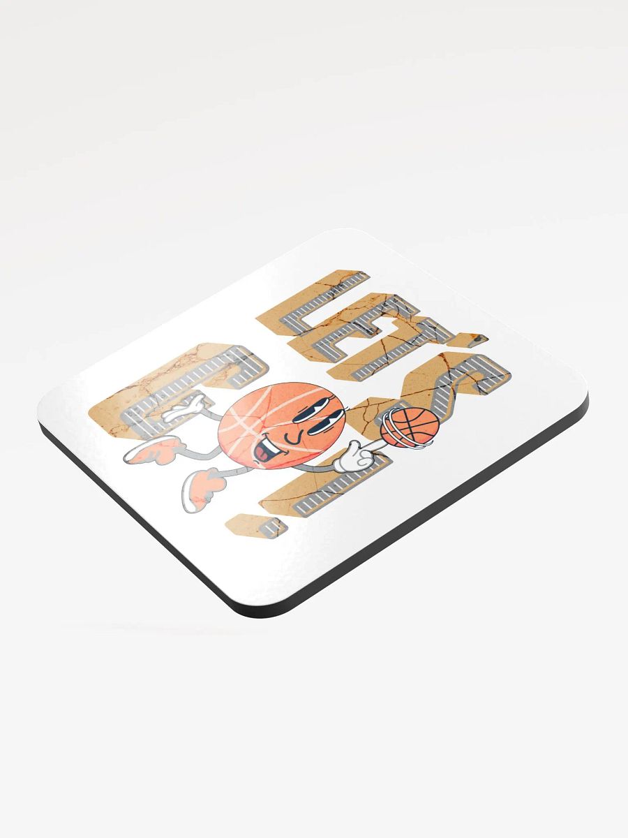 Lets Go Basketball Mascot Head Coaster product image (3)