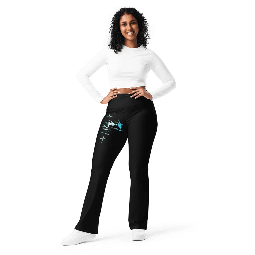 Horse Heartbeat Crossover Leggings with Pockets product image (2)